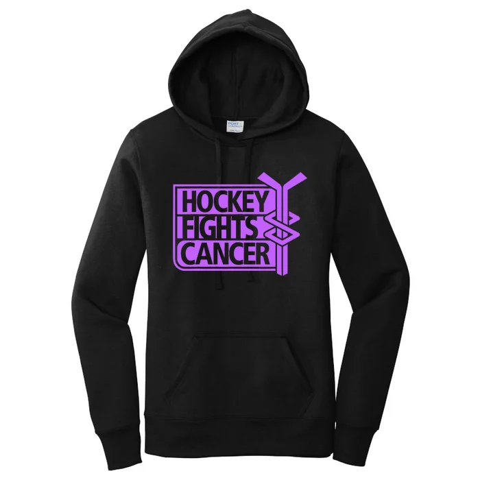 Breast Cancer Awareness Pink hockey stick Women's Pullover Hoodie