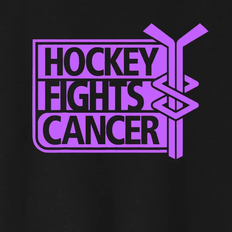 Breast Cancer Awareness Pink hockey stick Women's Crop Top Tee