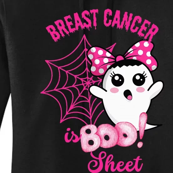 Breast Cancer Awareness Conquering The Boo Sheet Cancer Women's Pullover Hoodie