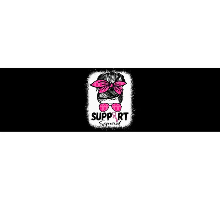 Breast Cancer Awareness Cute Messy Bun Breast Cancer Bumper Sticker