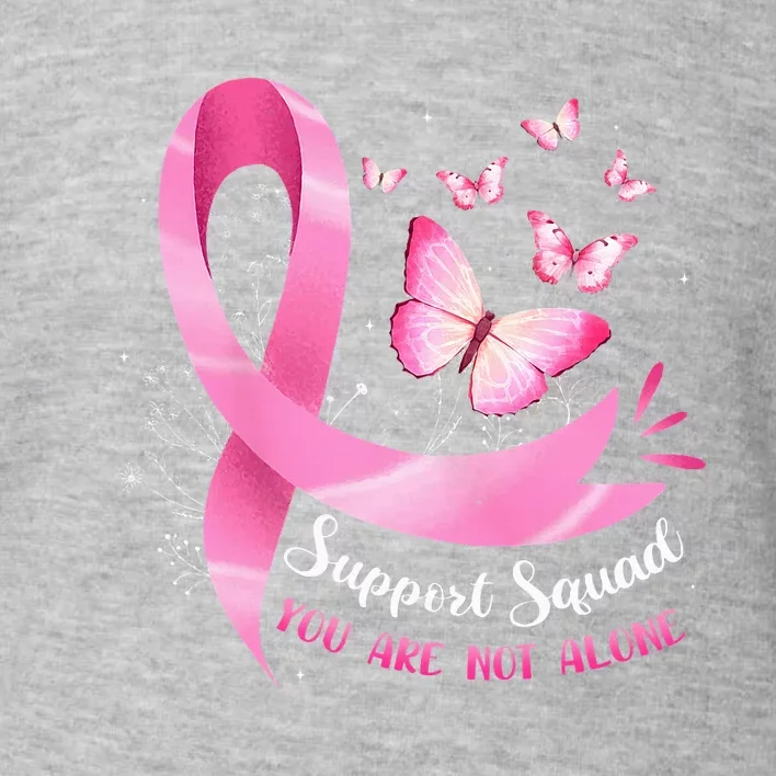 Breast Cancer Awareness Pink Ribbon Butterfly Toddler Sweatshirt