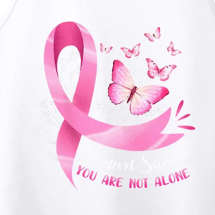 Breast Cancer Awareness Pink Ribbon Butterfly Performance Tank