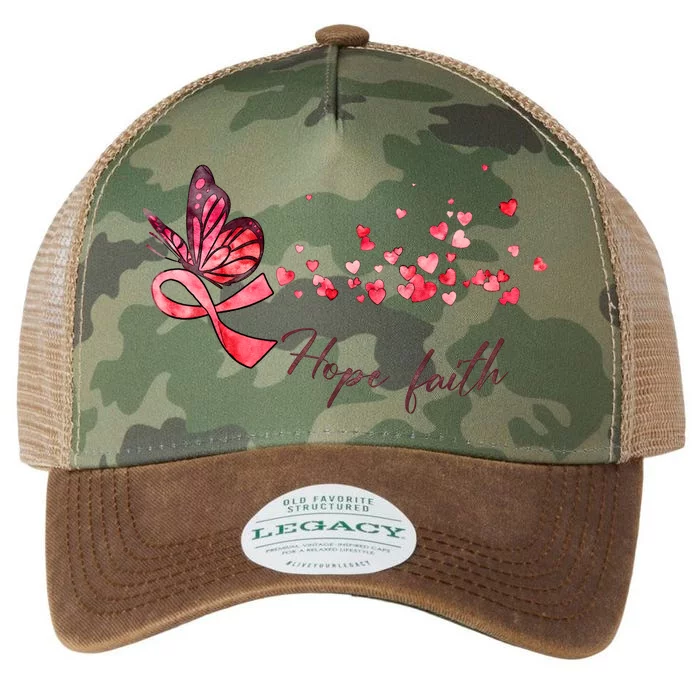 Breast Cancer Awareness Butterfly Pink Ribbon Hope Faith Legacy Tie Dye Trucker Hat