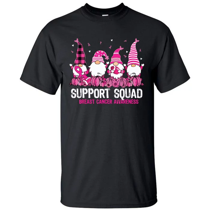 Breast Cancer Awareness Shirts For Gnomes Support Squad Tall T-Shirt