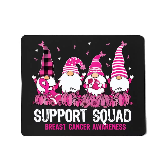 Breast Cancer Awareness Shirts For Gnomes Support Squad Mousepad