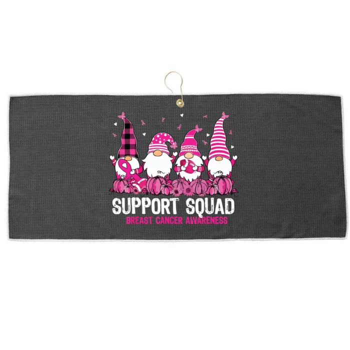 Breast Cancer Awareness Shirts For Gnomes Support Squad Large Microfiber Waffle Golf Towel