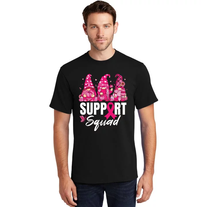 Breast Cancer Awareness Shirts For Gnomes Support Squad Tall T-Shirt