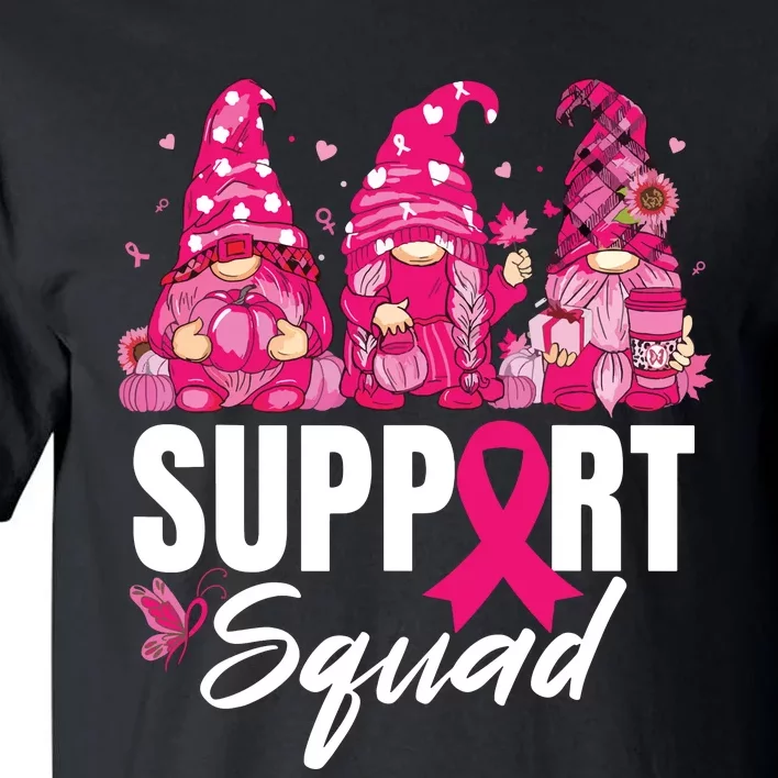 Breast Cancer Awareness Shirts For Gnomes Support Squad Tall T-Shirt