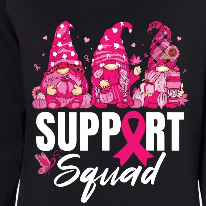 Breast Cancer Awareness Shirts For Gnomes Support Squad Womens California Wash Sweatshirt