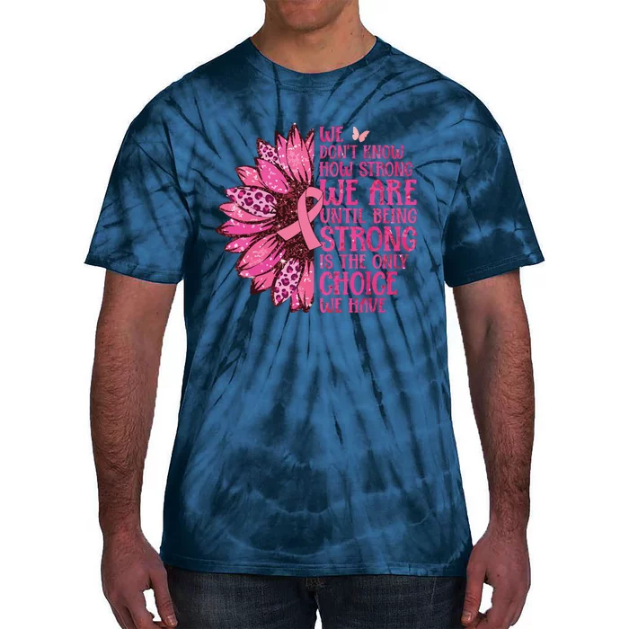 Breast Cancer Awareness Survivor In October We Wear Pink Tie-Dye T-Shirt