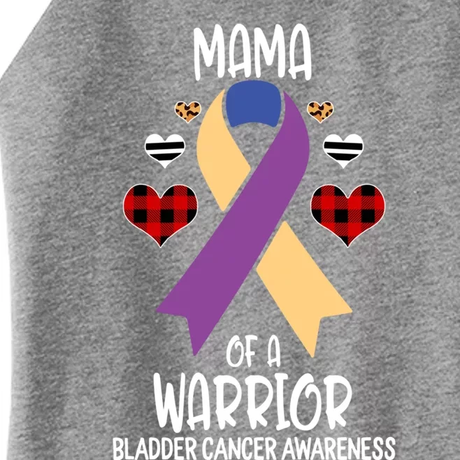 Bladder Cancer Awareness Mama Of A Warrior Mom Gift Women’s Perfect Tri Rocker Tank