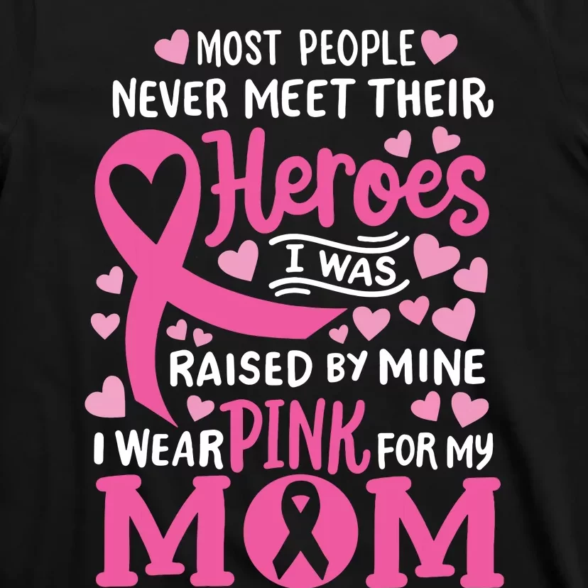 Breast Cancer Awareness Wear Pink For My Mom Support Kids T-Shirt