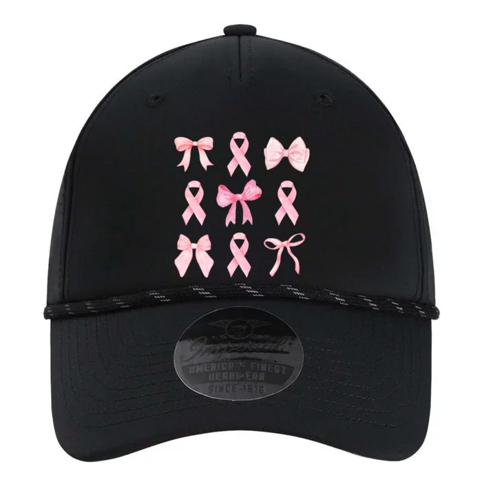 Breast Cancer Awareness Bow Ribbon Performance The Dyno Cap