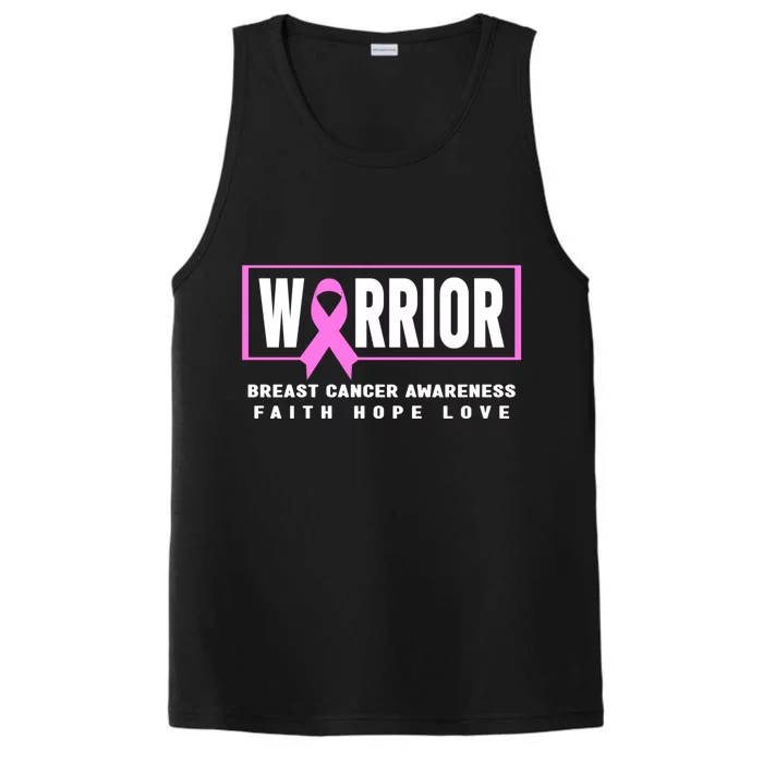 Breast Cancer Awareness Gift Breast Cancer Warrior Gift Performance Tank