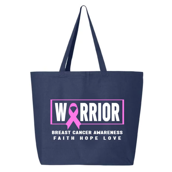 Breast Cancer Awareness Gift Breast Cancer Warrior Gift 25L Jumbo Tote