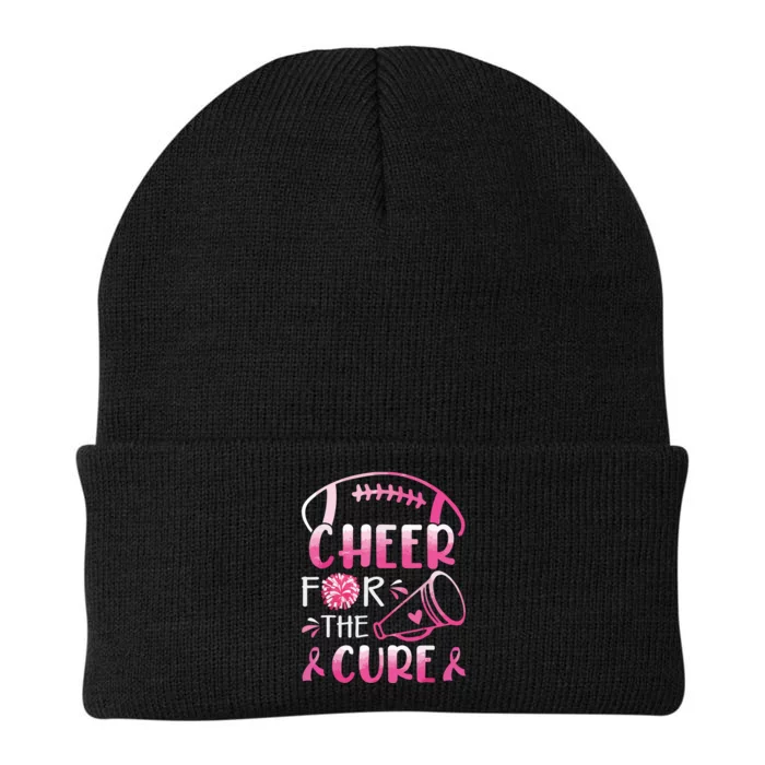 Breast Cancer Awareness Cheer For The Cure Knit Cap Winter Beanie