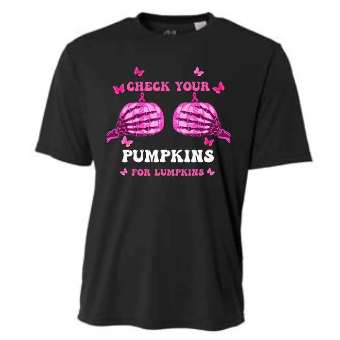 Breast Cancer Awareness Boos Pumpkin Save Your Boo Bees Cooling Performance Crew T-Shirt