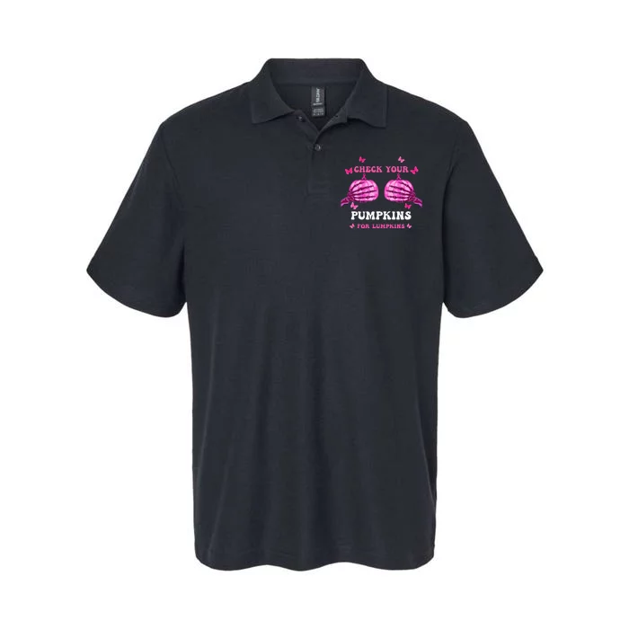 Breast Cancer Awareness Boos Pumpkin Save Your Boo Bees Softstyle Adult Sport Polo