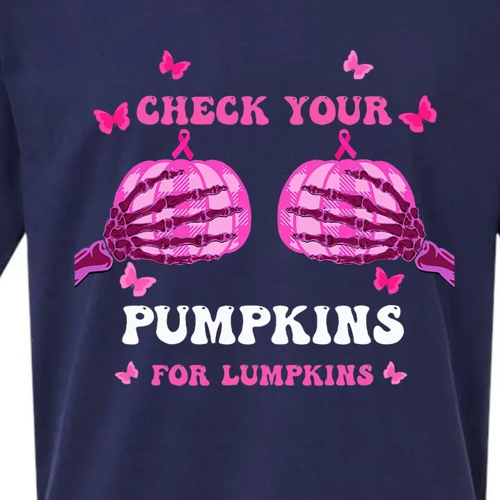 Breast Cancer Awareness Boos Pumpkin Save Your Boo Bees Sueded Cloud Jersey T-Shirt