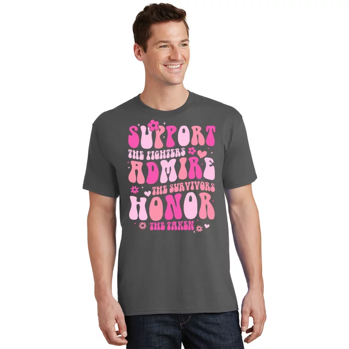 Breast Cancer Awareness Support Admire Honor T-Shirt