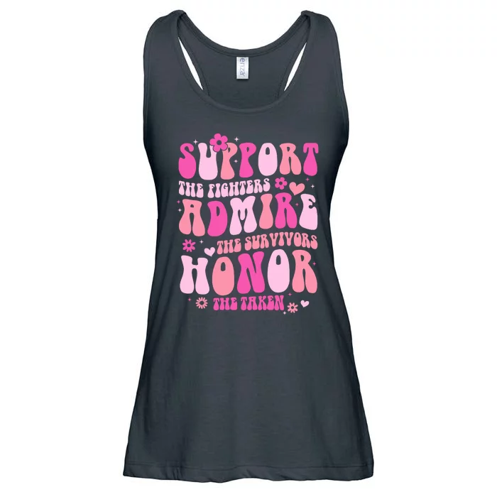 Breast Cancer Awareness Support Admire Honor Ladies Essential Flowy Tank