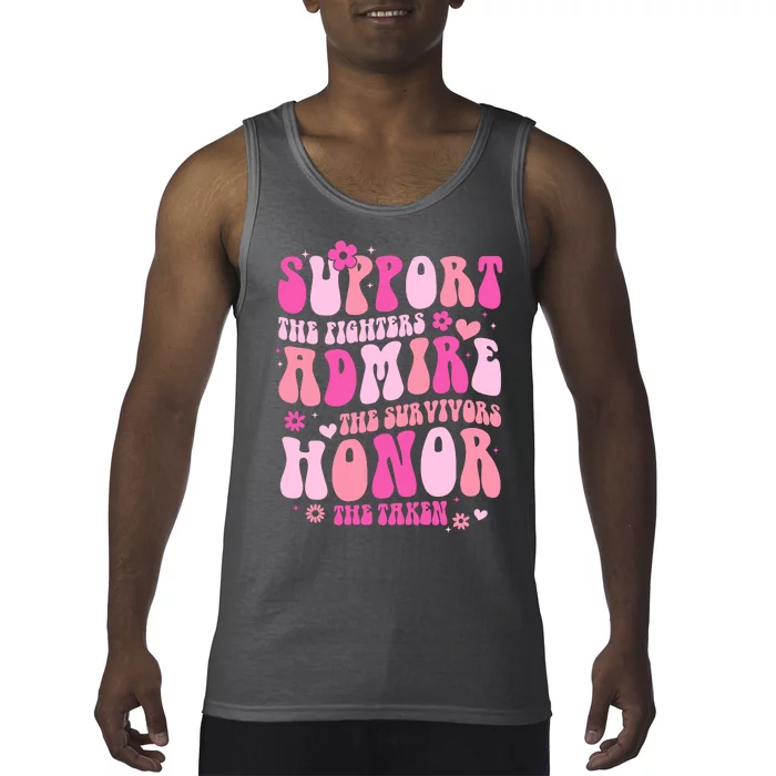 Breast Cancer Awareness Support Admire Honor Tank Top