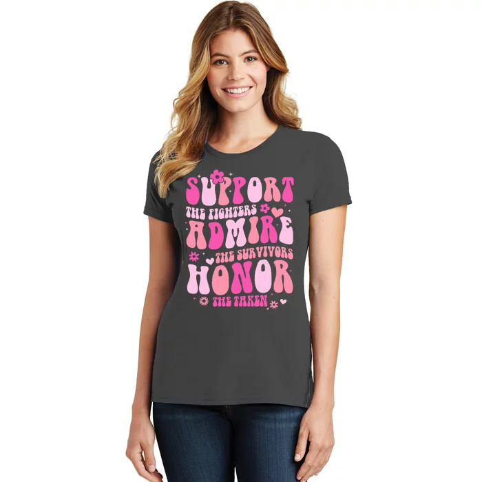 Breast Cancer Awareness Support Admire Honor Women's T-Shirt