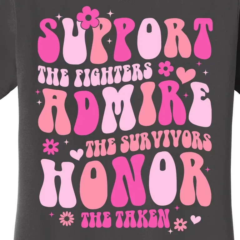 Breast Cancer Awareness Support Admire Honor Women's T-Shirt