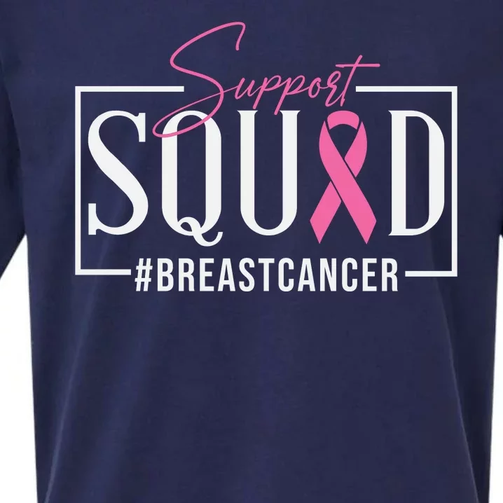 Breast Cancer Awareness Support Squad #Breastcancer Pink Ribbon Cancer Gifts Sueded Cloud Jersey T-Shirt