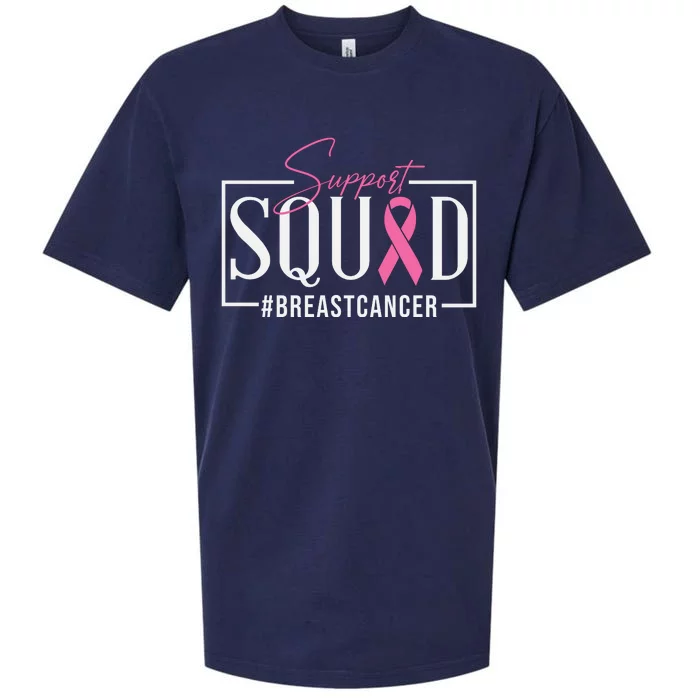 Breast Cancer Awareness Support Squad #Breastcancer Pink Ribbon Cancer Gifts Sueded Cloud Jersey T-Shirt