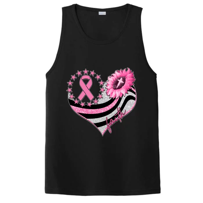 Breast Cancer Awareness Faith Performance Tank