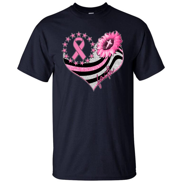 Breast Cancer Awareness Faith Tall T-Shirt