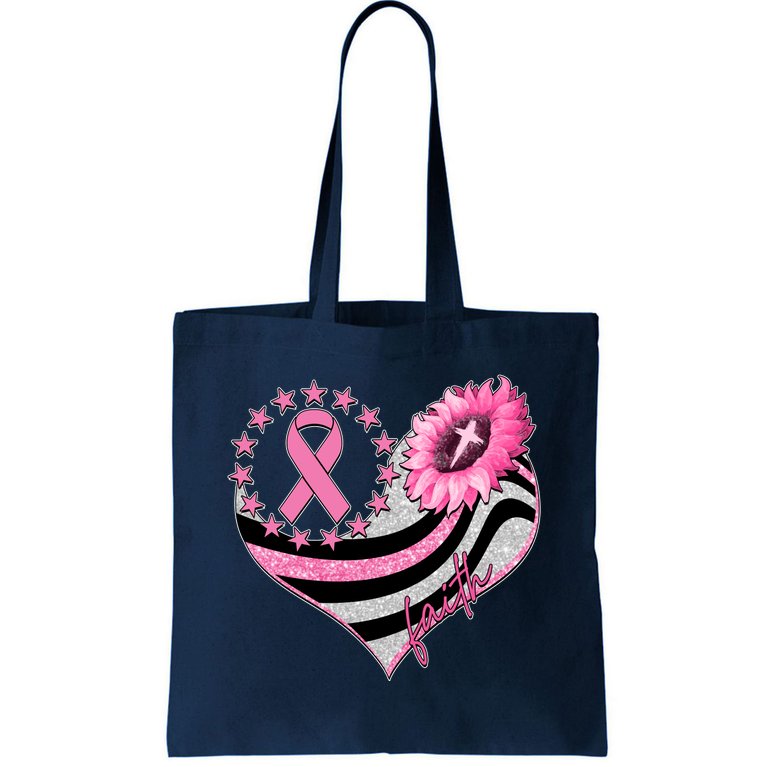Breast Cancer Awareness Faith Tote Bag