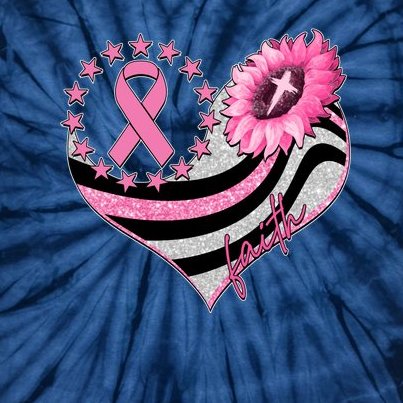 Breast Cancer Awareness Faith Tie-Dye T-Shirt
