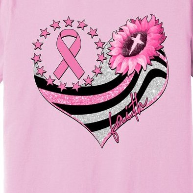 Breast Cancer Awareness Faith Premium T-Shirt