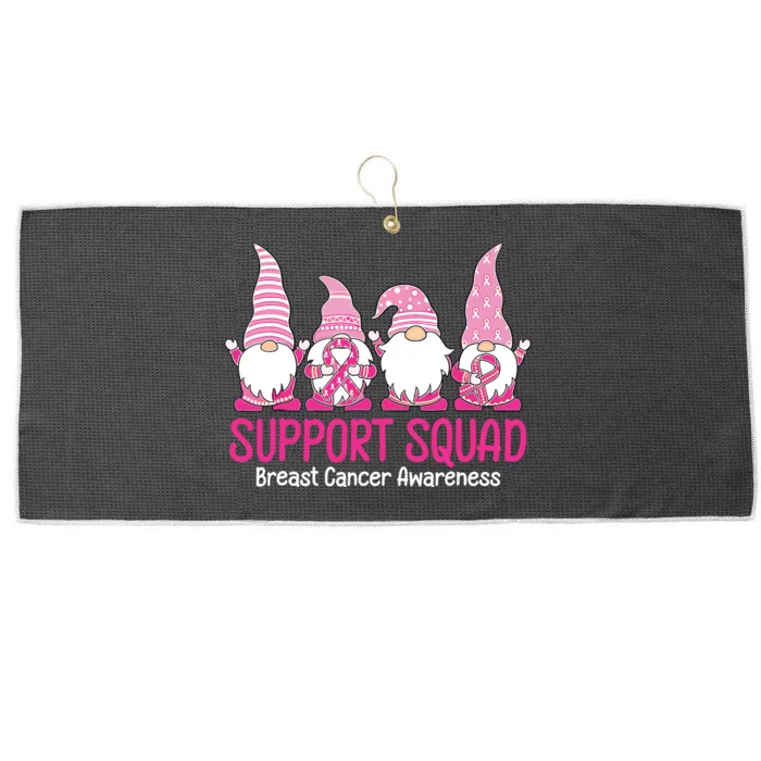 Breast Cancer Awareness Shirts For Gnomes Support Squad Large Microfiber Waffle Golf Towel