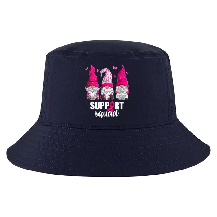 Breast Cancer Awareness For Women Gnomes Support Squad Cool Comfort Performance Bucket Hat