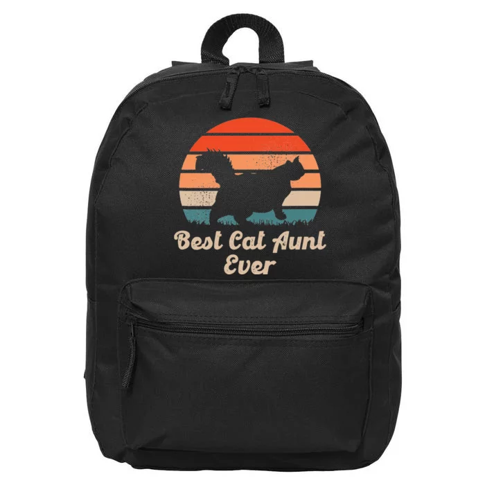 Best Cat Aunt Ever Auntie and Cats 16 in Basic Backpack