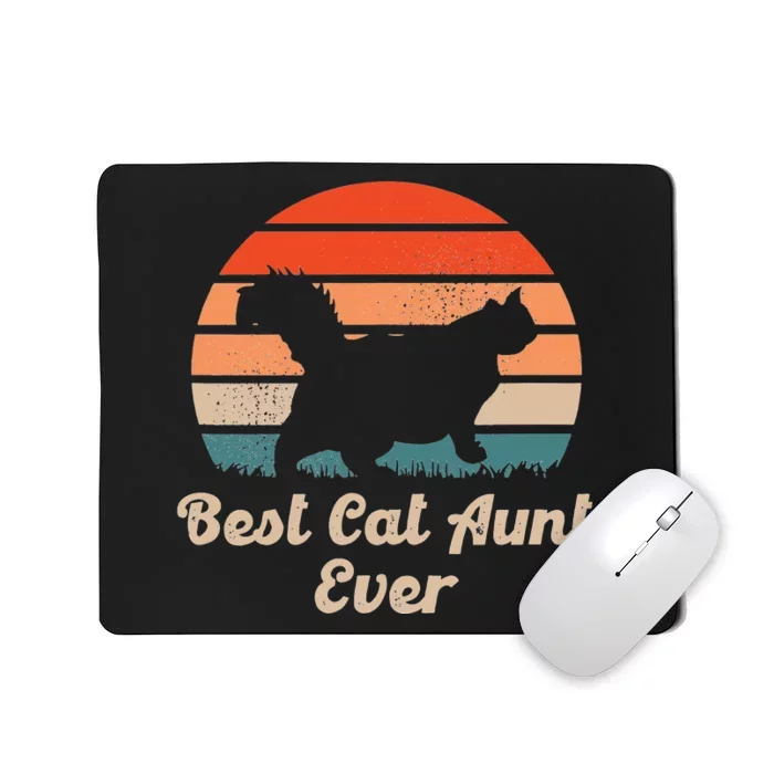 Best Cat Aunt Ever Auntie and Cats Mousepad