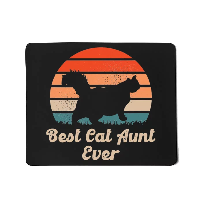 Best Cat Aunt Ever Auntie and Cats Mousepad