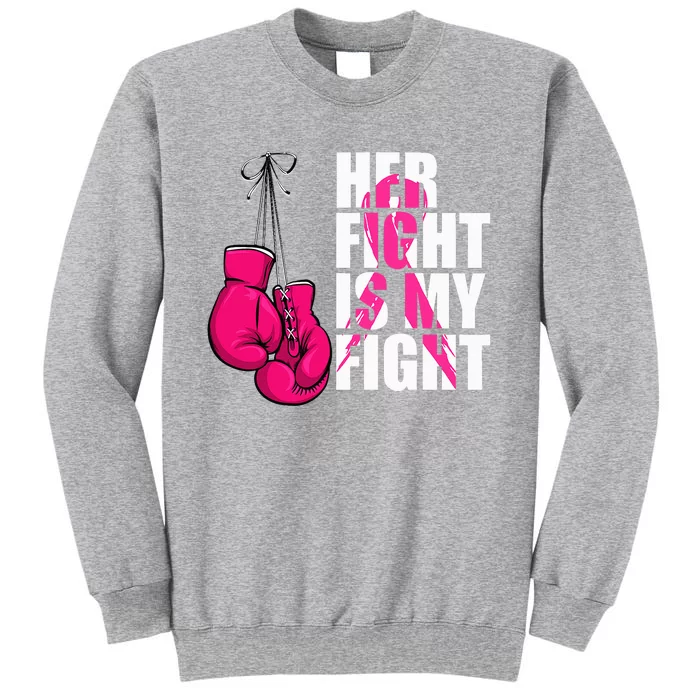 Breast Cancer Awareness Husband Support Squad Tall Sweatshirt