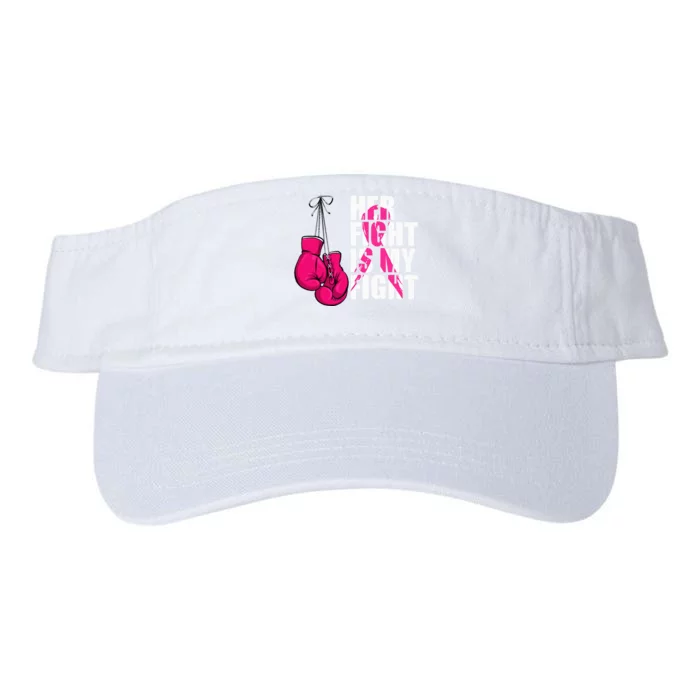 Breast Cancer Awareness Husband Support Squad Valucap Bio-Washed Visor