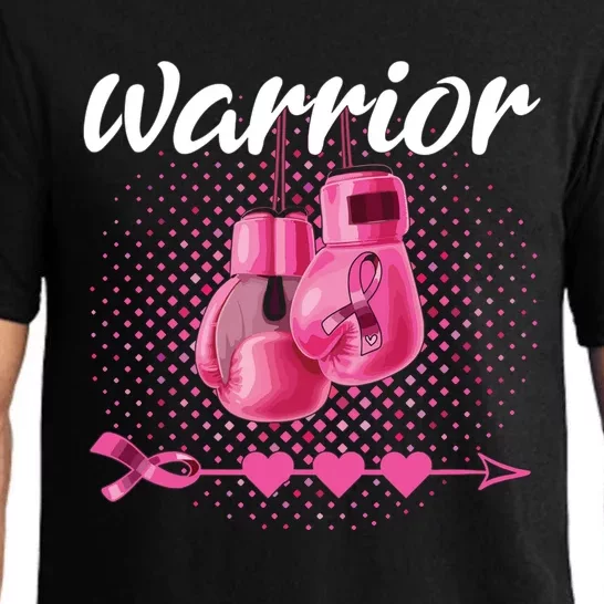 Breast Cancer Awareness Pink Boxing Gloves Warrior Pajama Set