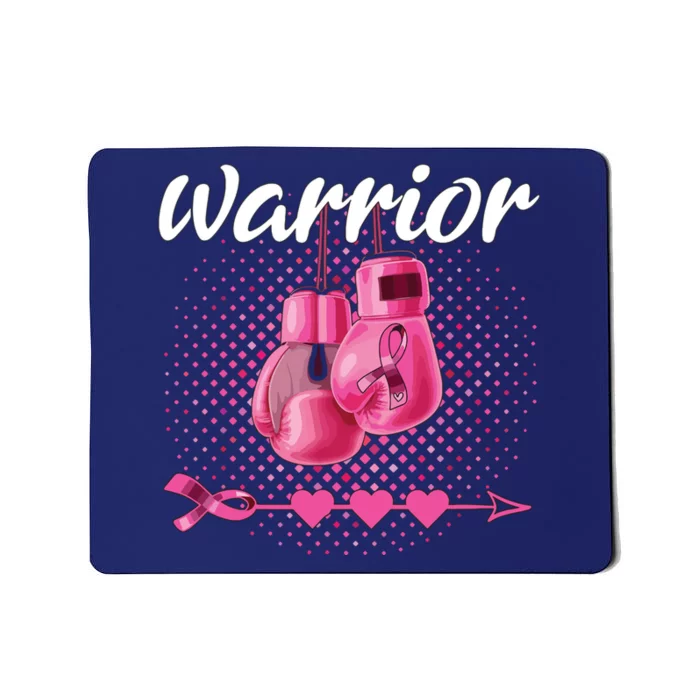 Breast Cancer Awareness Pink Boxing Gloves Warrior Mousepad