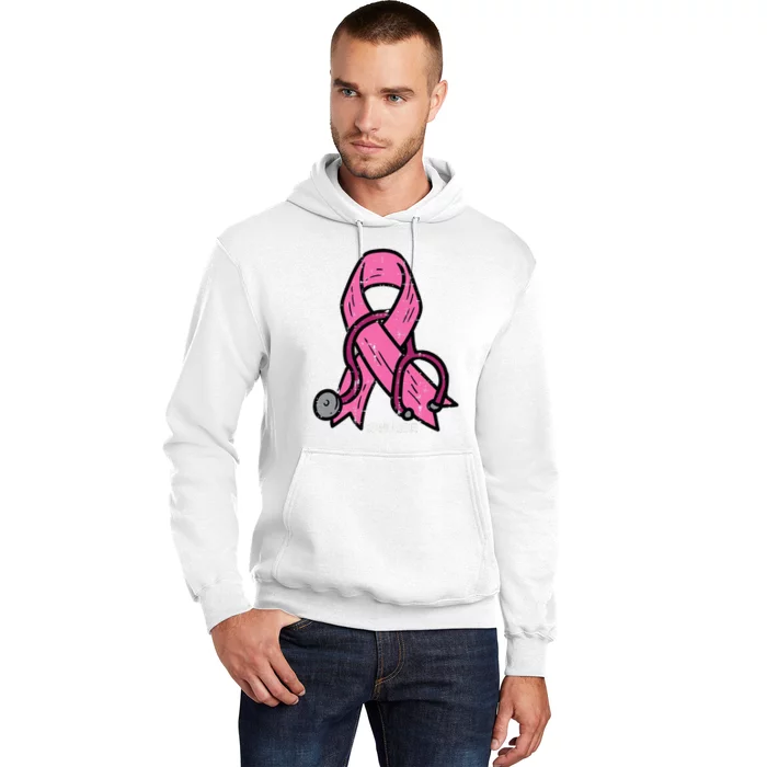 Breast Cancer Awareness Ribbon Nurse Hoodie