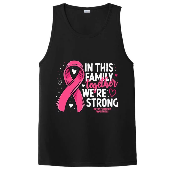 Breast Cancer Awareness Strong Family Support Breast Cancer Performance Tank