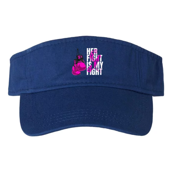 Breast Cancer Awareness Husband Support Squad Valucap Bio-Washed Visor