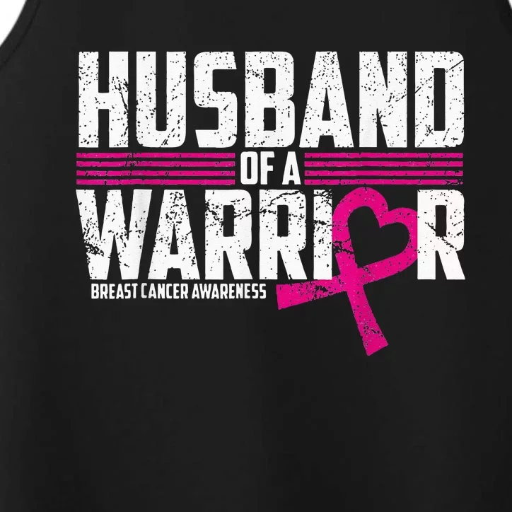 Breast Cancer Awareness Husband Of Warrior Pink Performance Tank