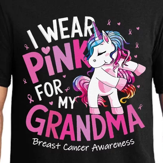 Breast Cancer Awareness Wear P.Ink Grandma Gift Pajama Set