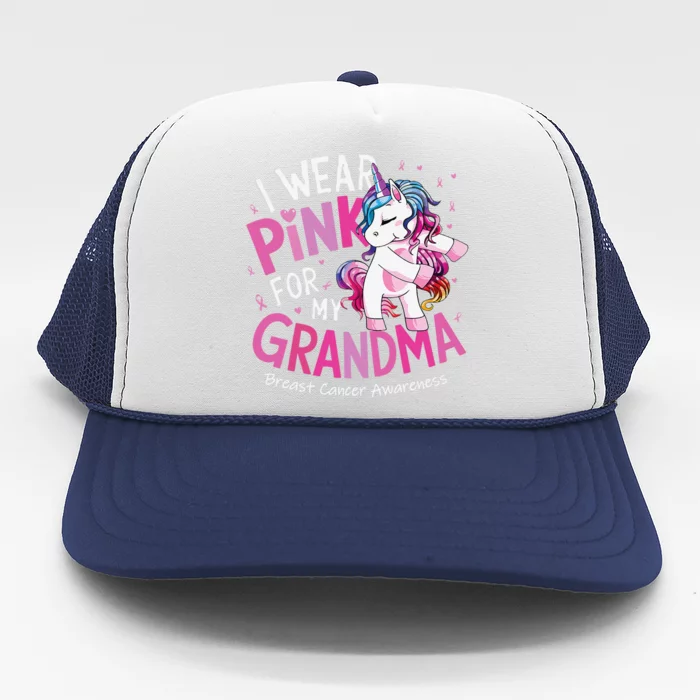 Breast Cancer Awareness Wear P.Ink Grandma Gift Trucker Hat